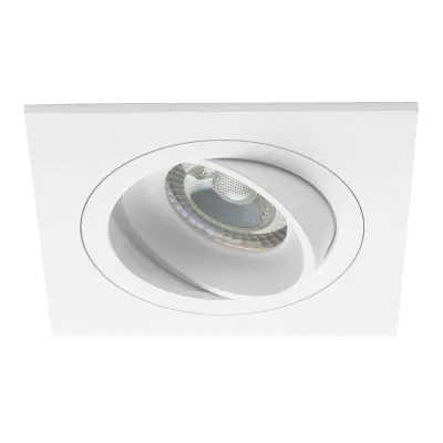 Vita infällda spotlights