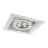 Noxion Infälld Spot Trimlös Pro 1x AR111 Lutningsbar Vit | Utskärning   164x164mm - G53 Sockel