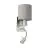 Eglo Vägglampa Pasteri Stål Satin Nickel 40 | IP20 - Inkl. Spot och Exkl. 1x E27