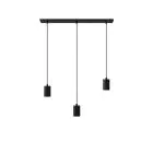 Calex Retro Pendellampa Cordset Rektangulär Metall Svart  |incl. kabel 2 Meter - Passande för 3xE27